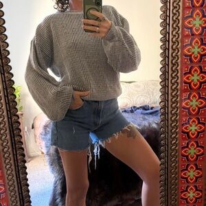 Vintage Cozy Gray Women's knit Sweater